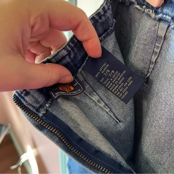 Vintage Y2K Route 66 Embroidered Denim Skirt Size 7/8 - Picture 8 of 8